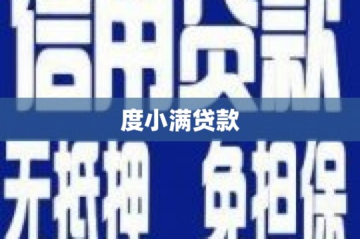 龙州度小满贷款