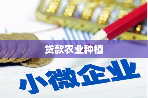 龙州贷款农业种植