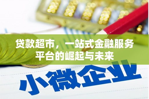 龙州贷款超市，一站式金融服务平台的崛起与未来