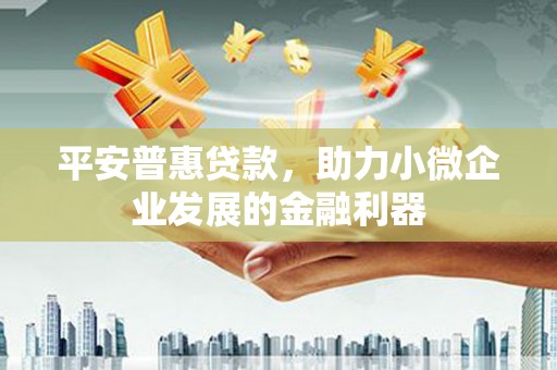 龙州平安普惠贷款，助力小微企业发展的金融利器