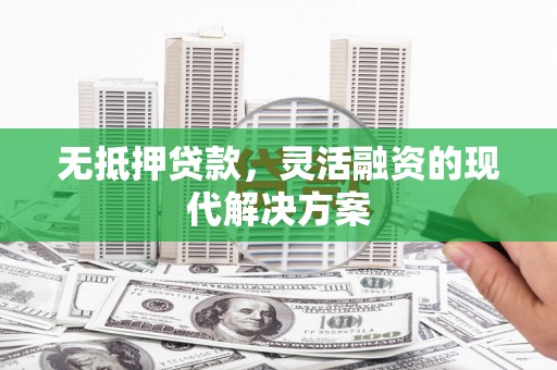 龙州无抵押贷款，灵活融资的现代解决方案