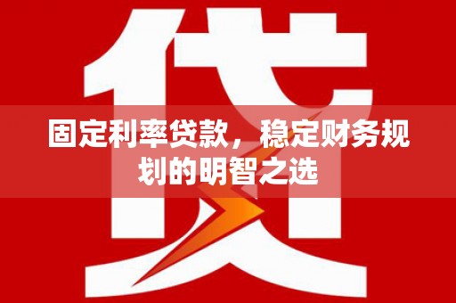 龙州固定利率贷款，稳定财务规划的明智之选