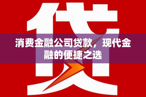 龙州消费金融公司贷款，现代金融的便捷之选