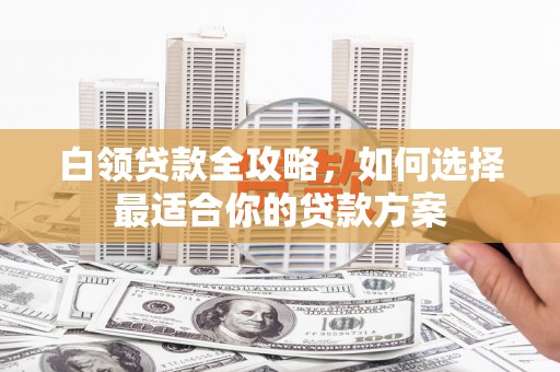 龙州白领贷款全攻略，如何选择最适合你的贷款方案